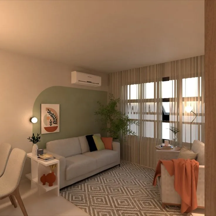 Interior do consultório, com poltronas e decoração acolhedora.